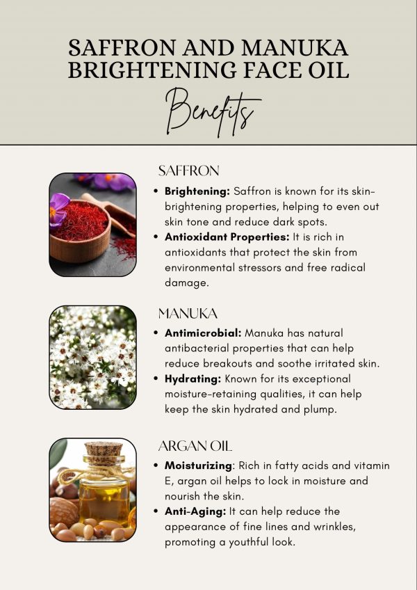Saffron & Manuka Face Oil - Image 4