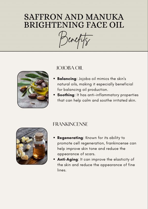 Saffron & Manuka Face Oil - Image 5