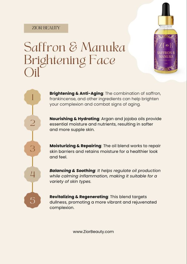 Saffron & Manuka Face Oil - Image 3